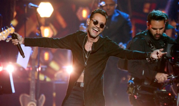 Marc Anthony performs "Parecen Viernes" at the Billboard Latin Music Awards on Thursday, April 25, 2019, at the Mandalay Bay Events Center in Las Vegas. (Photo by Eric Jamison/Invision/AP)